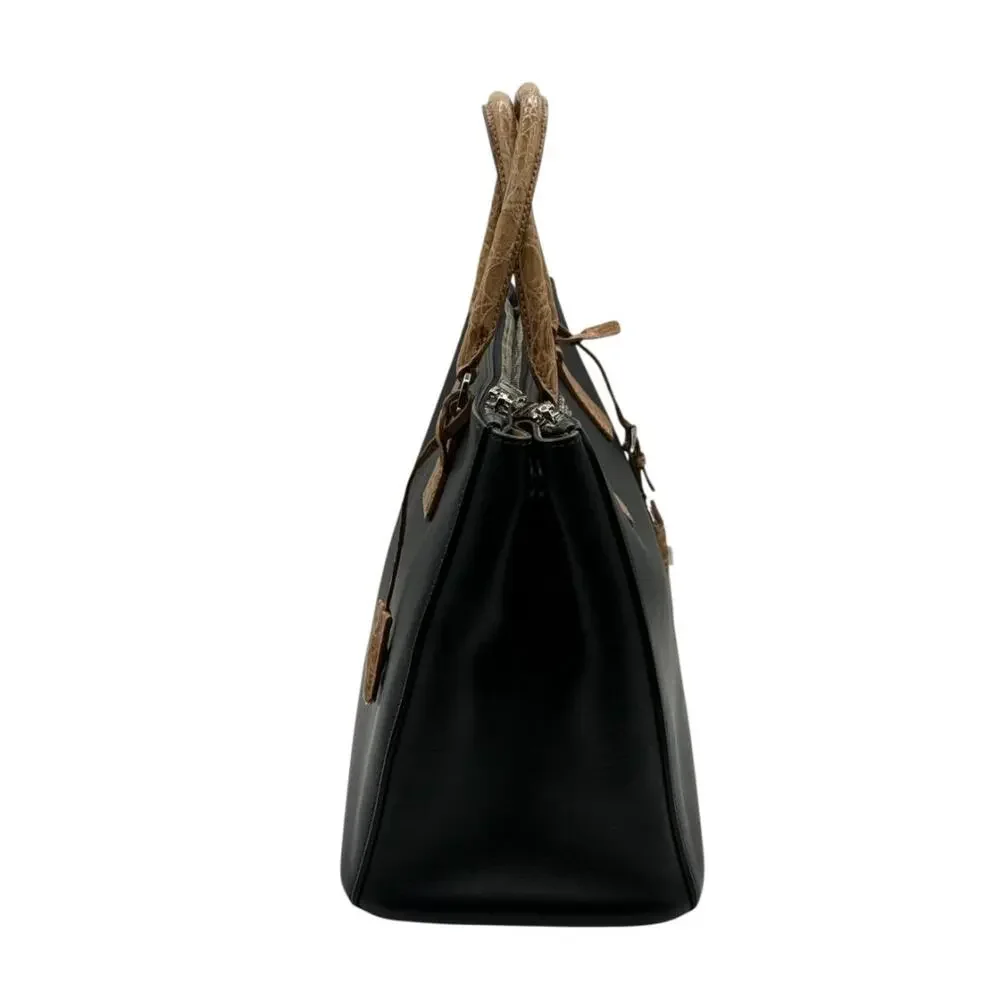 Prada Galleria Double Zip Tote in Nero & Sughero